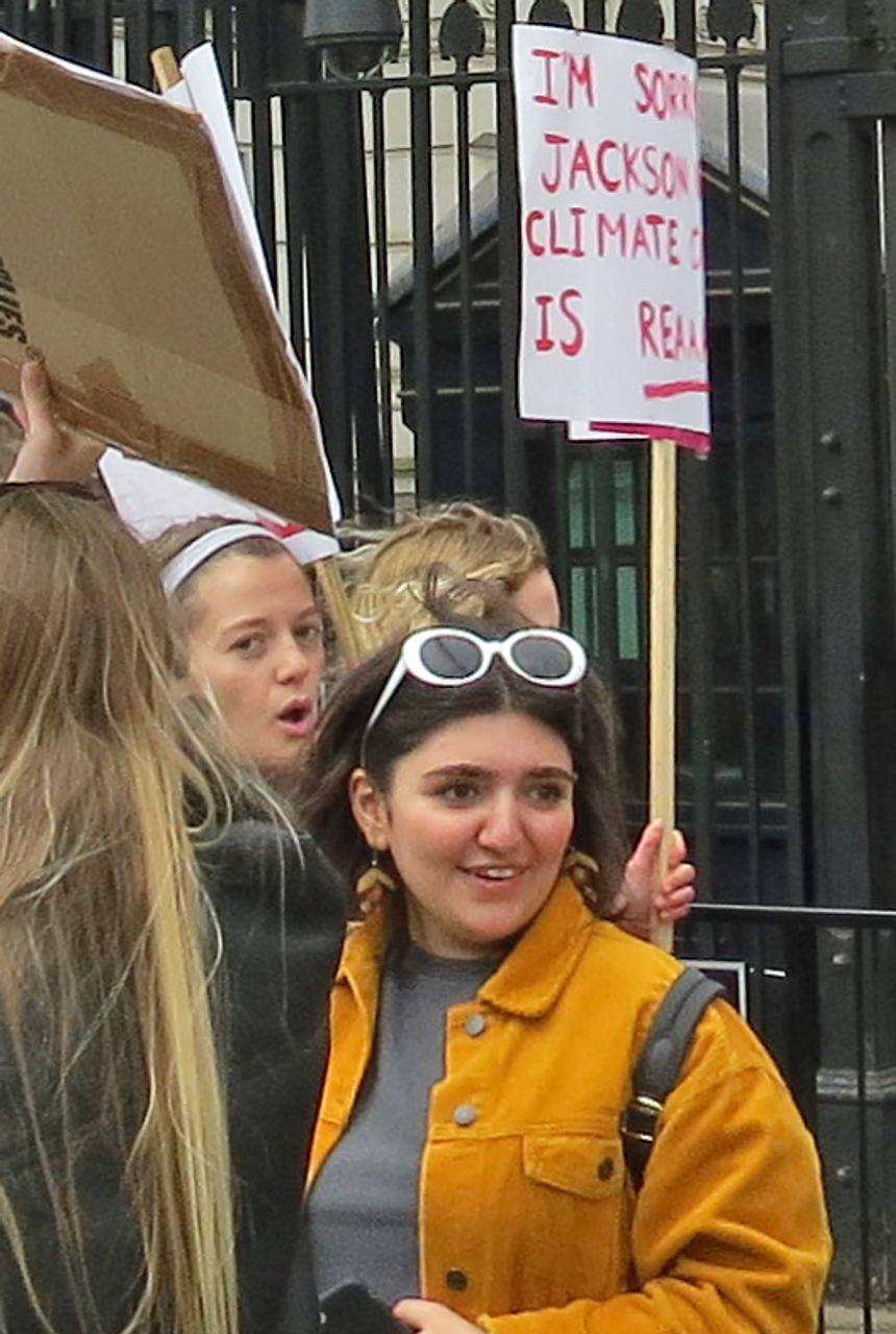 British students on climate strike