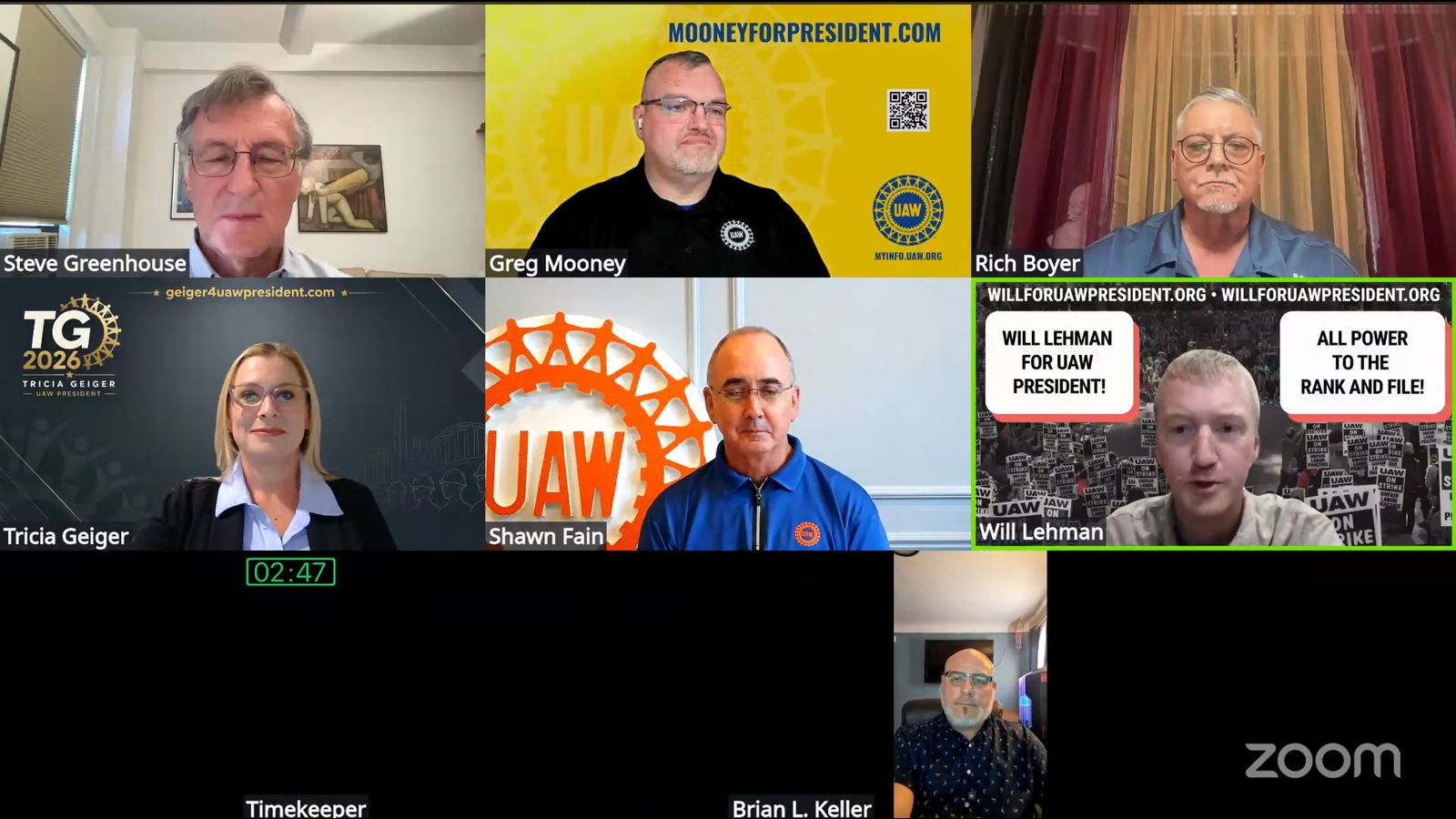 Un débat des candidats à la présidence de l'UAW révèle le clivage de classe entre le travailleur socialiste de l'automobile Will Lehman et les candidats pro-appareil