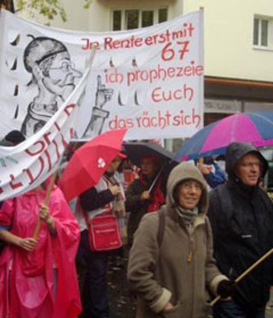 Protestierende Lehrer in Wiesbaden