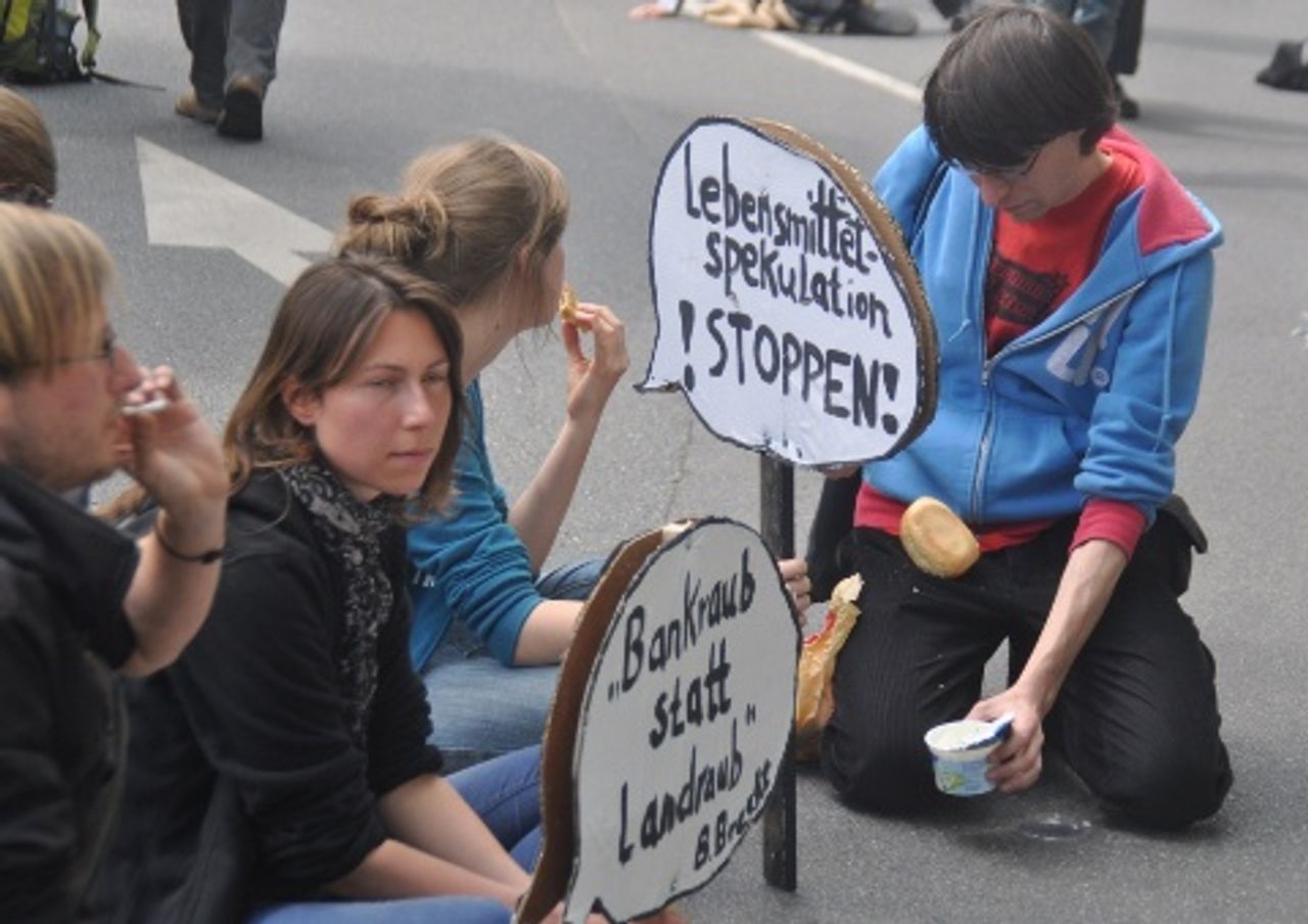 Demonstrierende Jugendliche