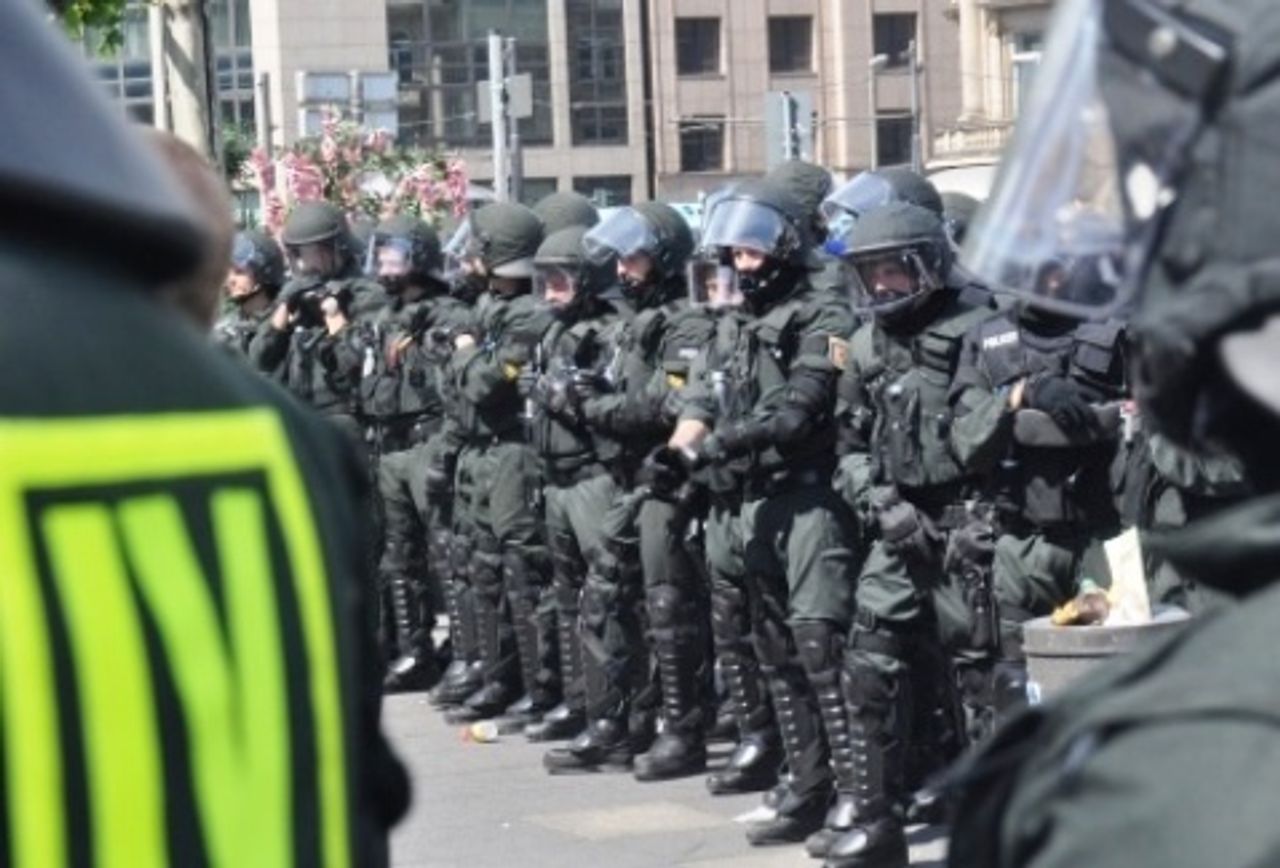 Polizisten am Hauptbahnhof
