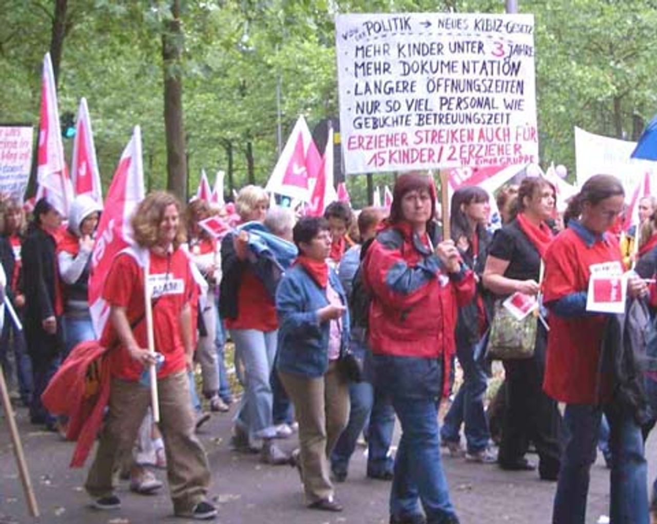 Auf der Demonstration in Köln