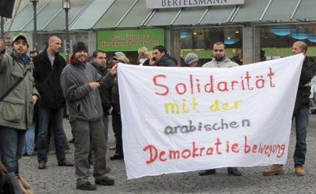 Demonstrationsteilnehmer in Bielefeld