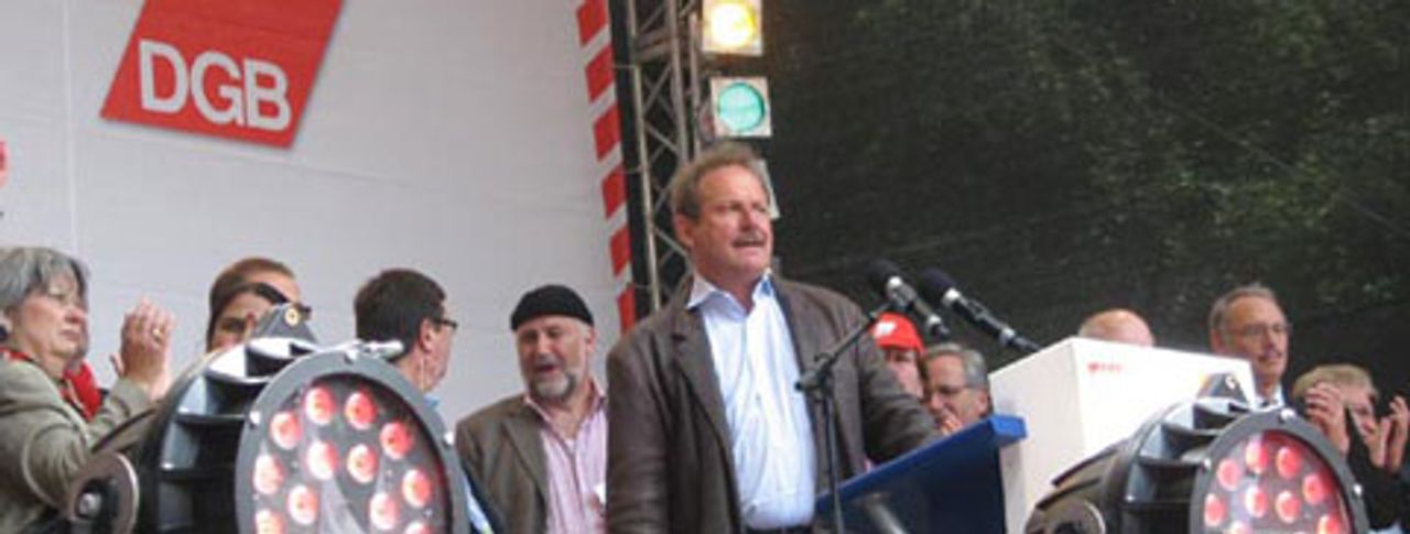 Gewerkschaftsführer in Berlin