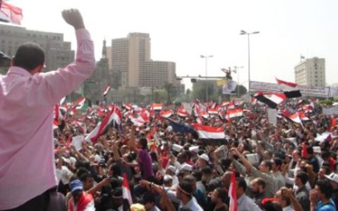 Die Demonstration auf dem Tahrir-Platz