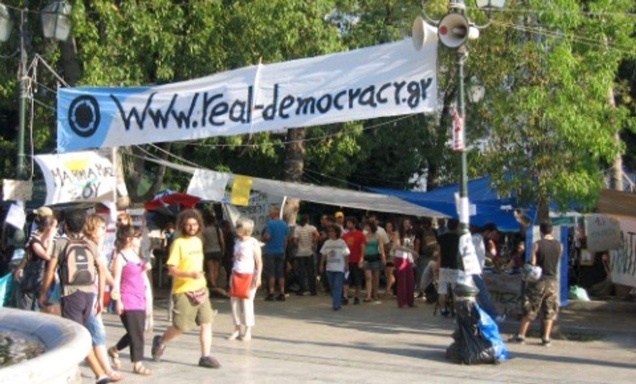 Das Zeltlager von Real Democracy Now
