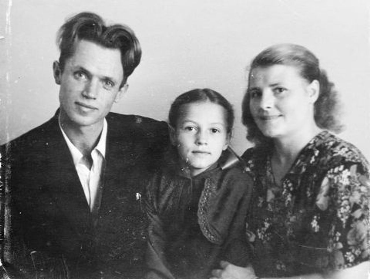 Hubert L´Hoste mit seiner Frau Amalie und seiner Tochter Leonore