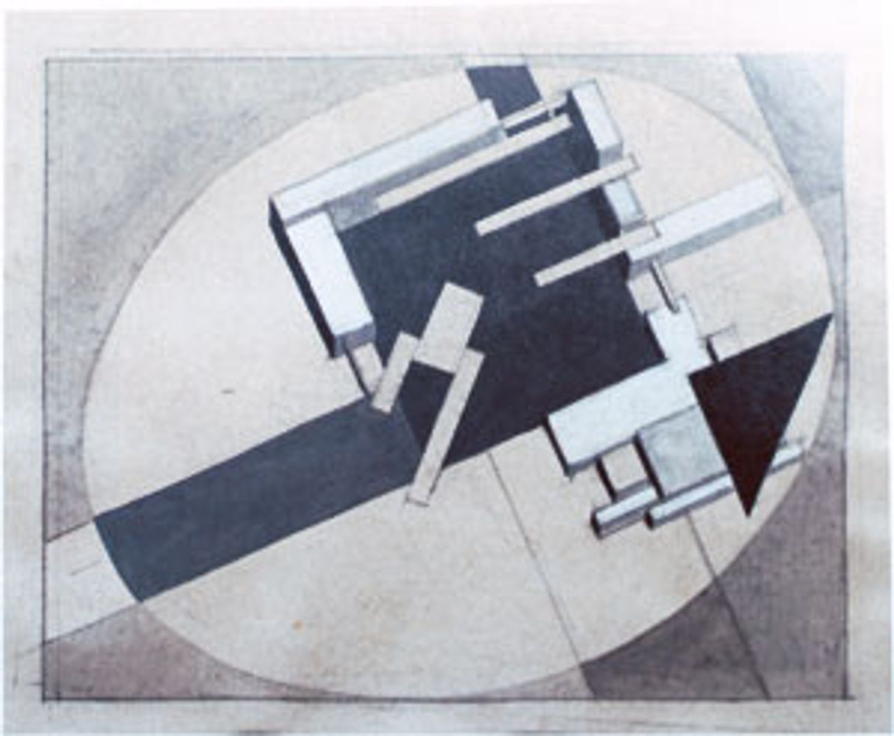 El Lissitzki - <I>Skizze für Proun1E: Stadt</I>, 1919-1920