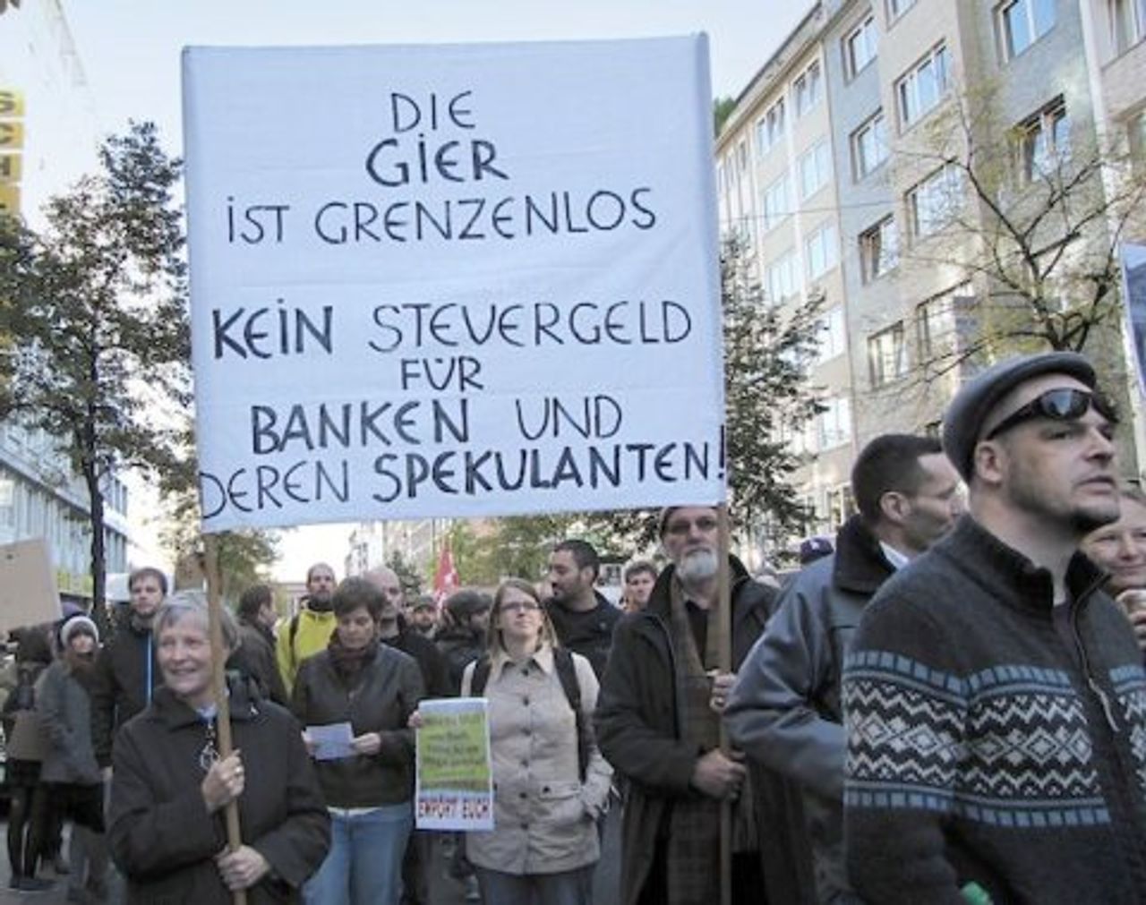 Demonstrationsteilnehmer in Düsseldorf