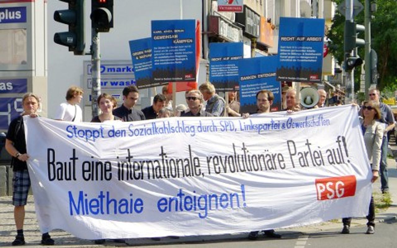 Die Demonstration der PSG