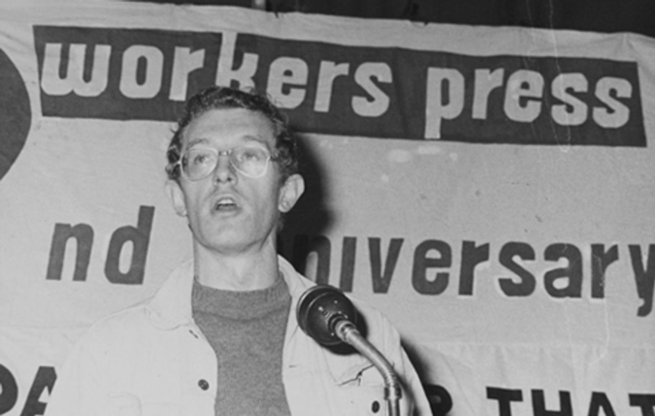 Corin Redgrave 1971 auf der Kundgebung für die Tageszeitung Workers Press