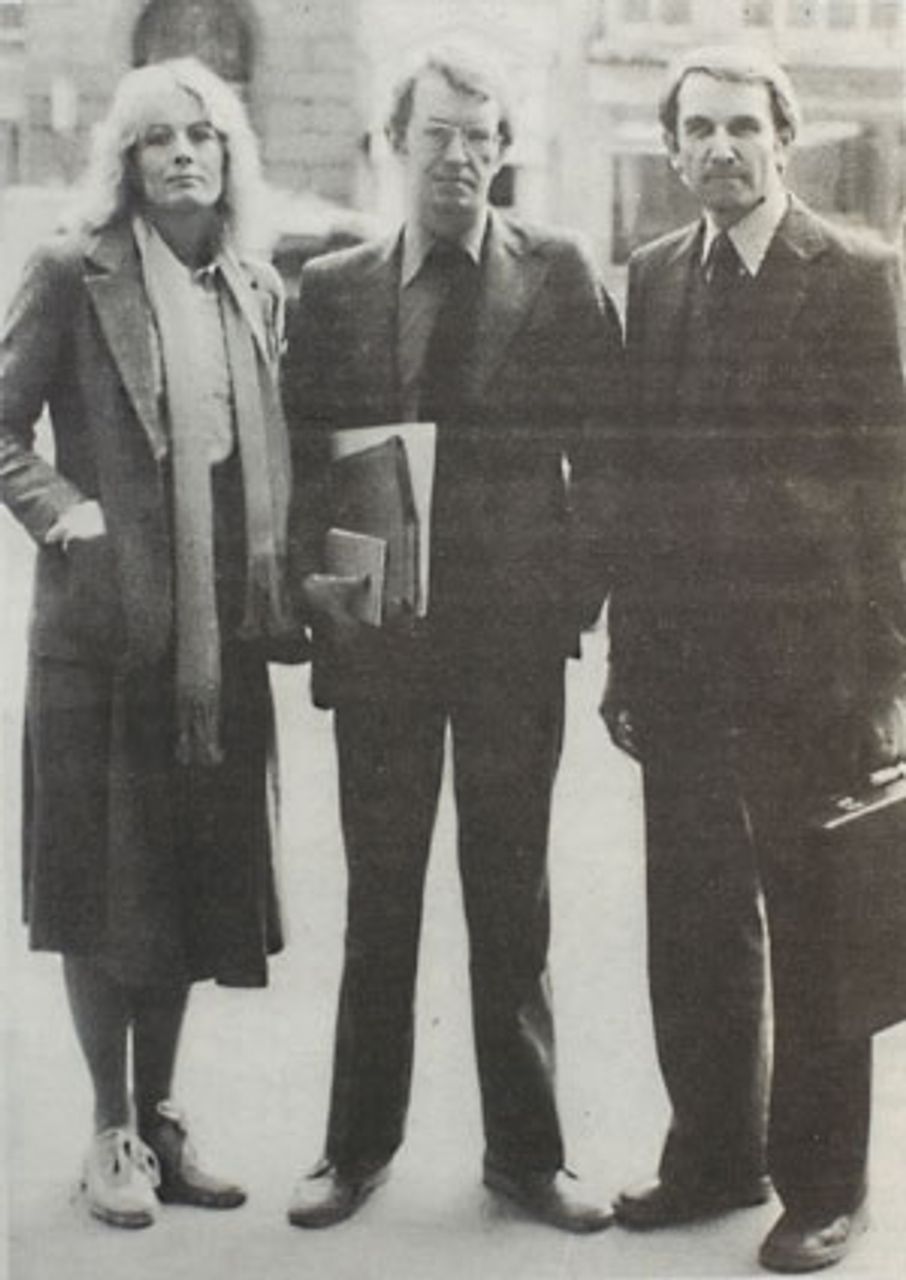 Vanessa und Corin Redgrave, Roy Battersby, zur Zeit des Gerichtsverfahrens gegen den <I>Observer</I>, 1978