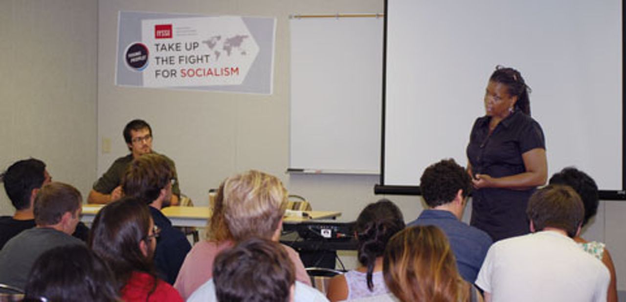 Scherrer auf dem Treffen an der San Diego State University