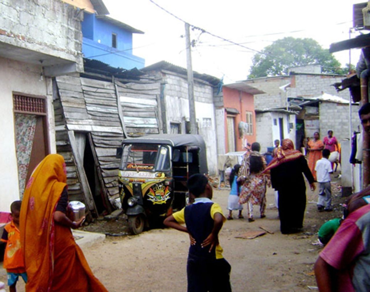 Zum Abriss vorgesehene Häuser