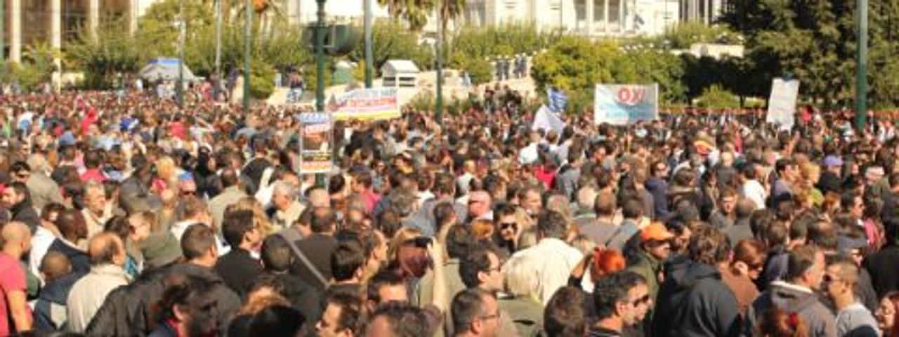 Auf dem Syntagma-Platz