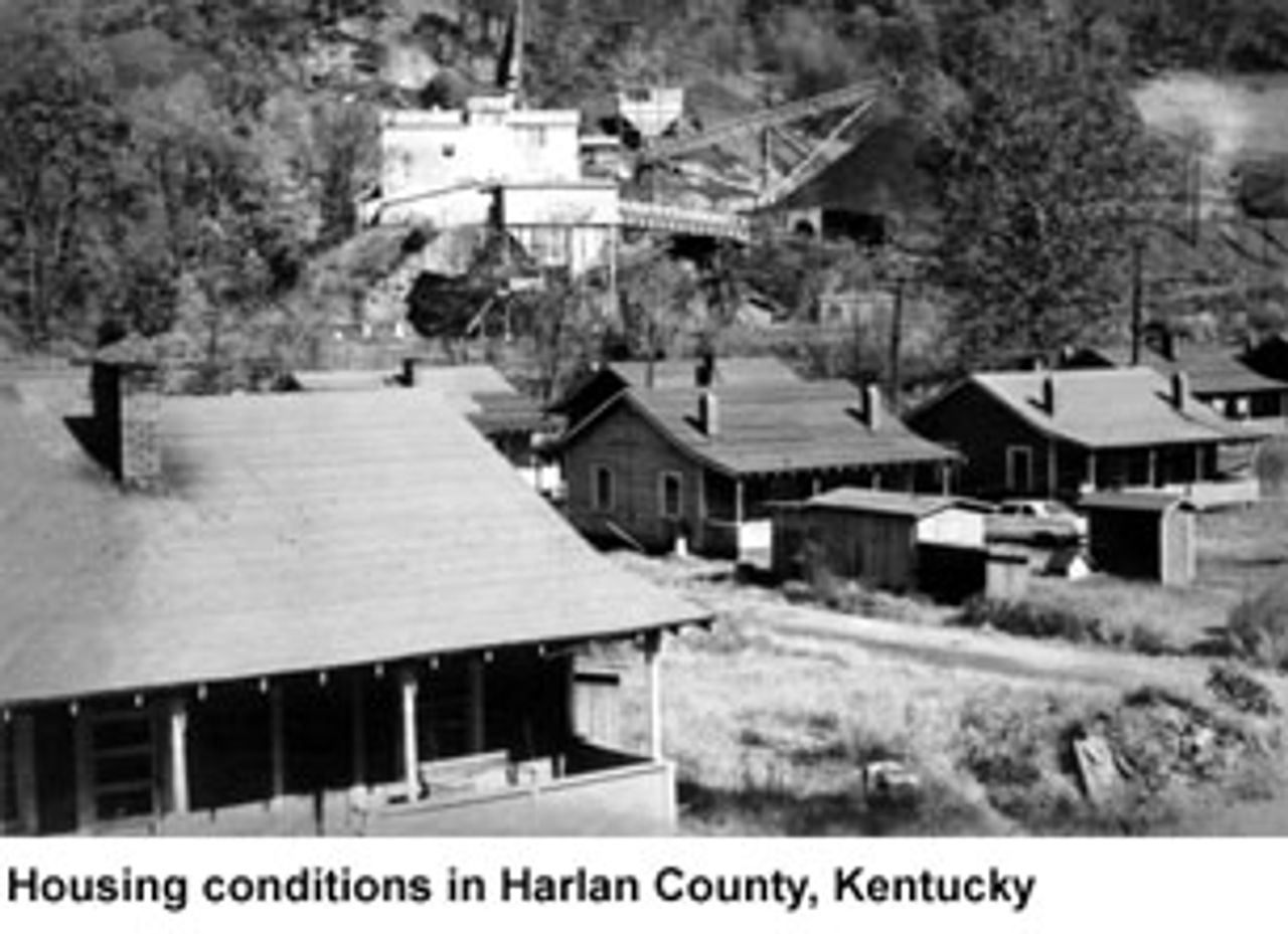 Housing conditions in Harlan County, Kentucky