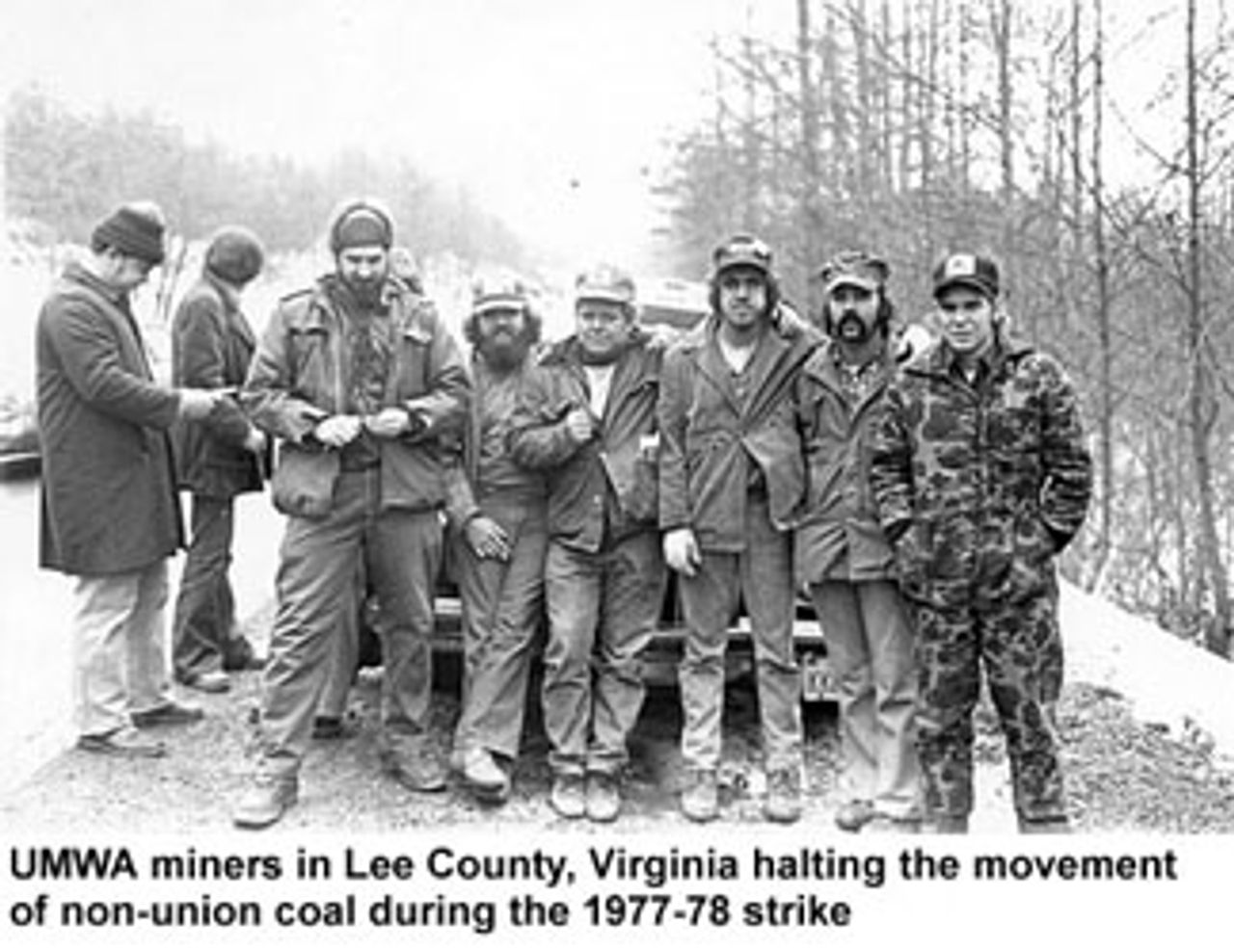 UMWA miners in Lee County, 1977-78 strike