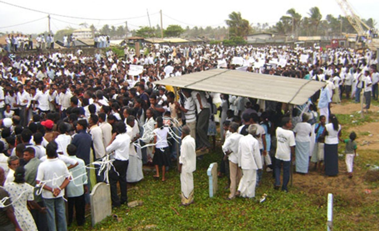 A section of funeral procession