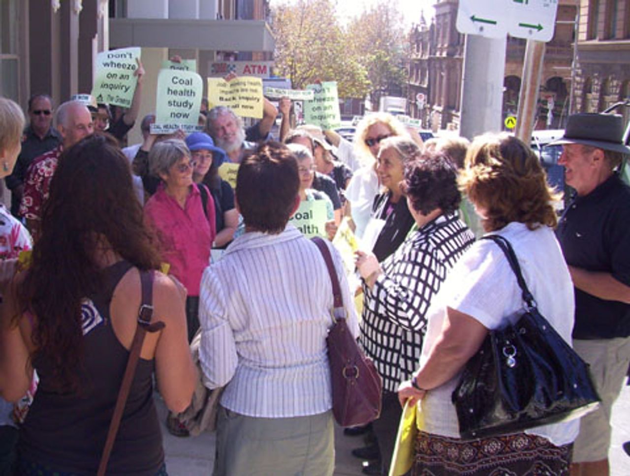 Protest by Upper Hunter Valley residents