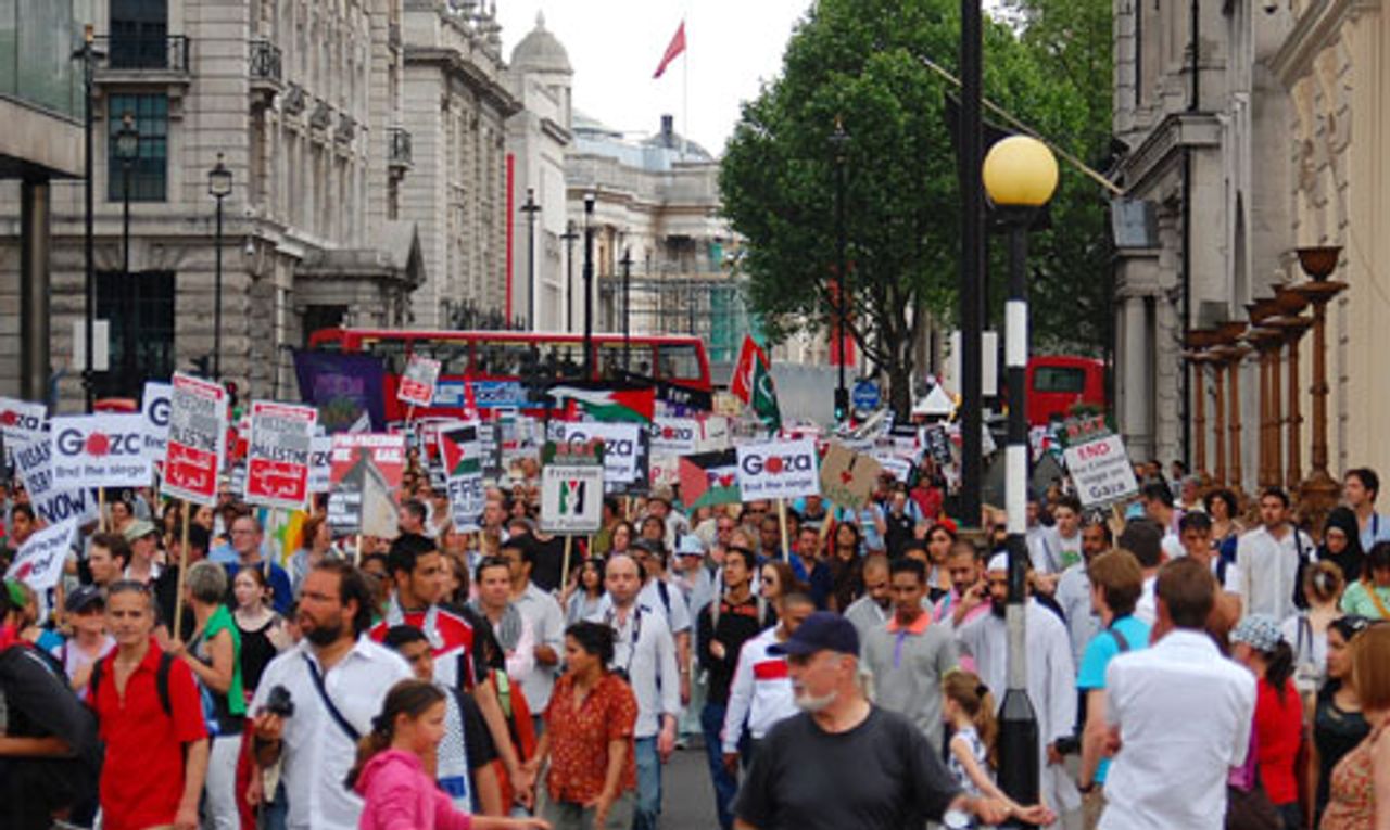 London Gaza demonstration