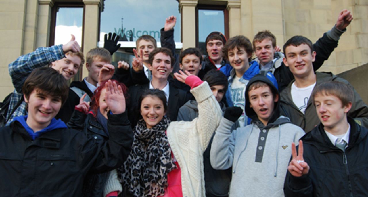 Students from Ilkley Grammar School