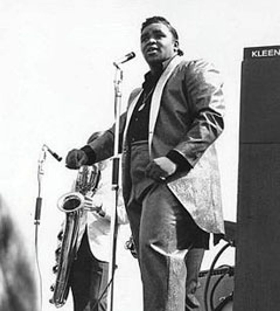 Burke performing in 1965