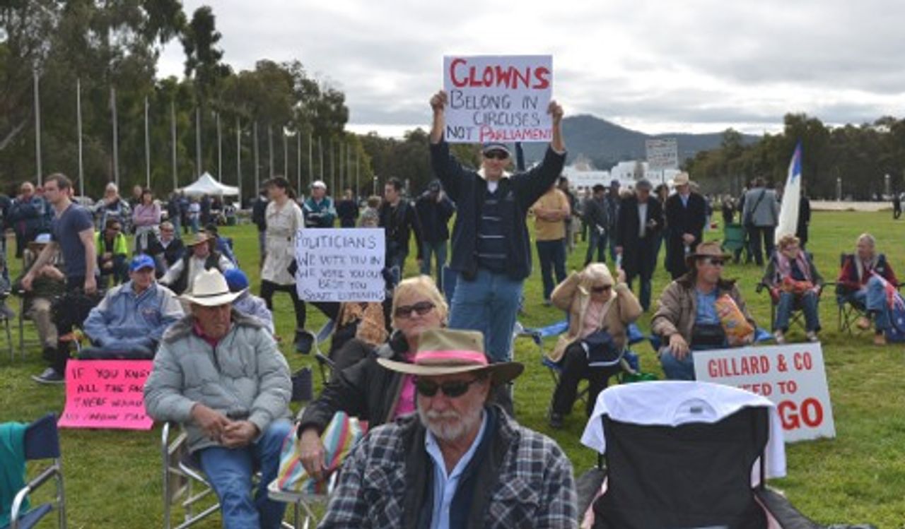 The Canberra protest 