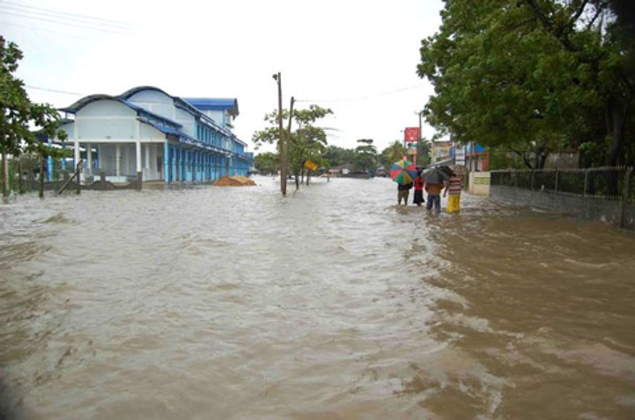 Flooding in Batticaloa town
