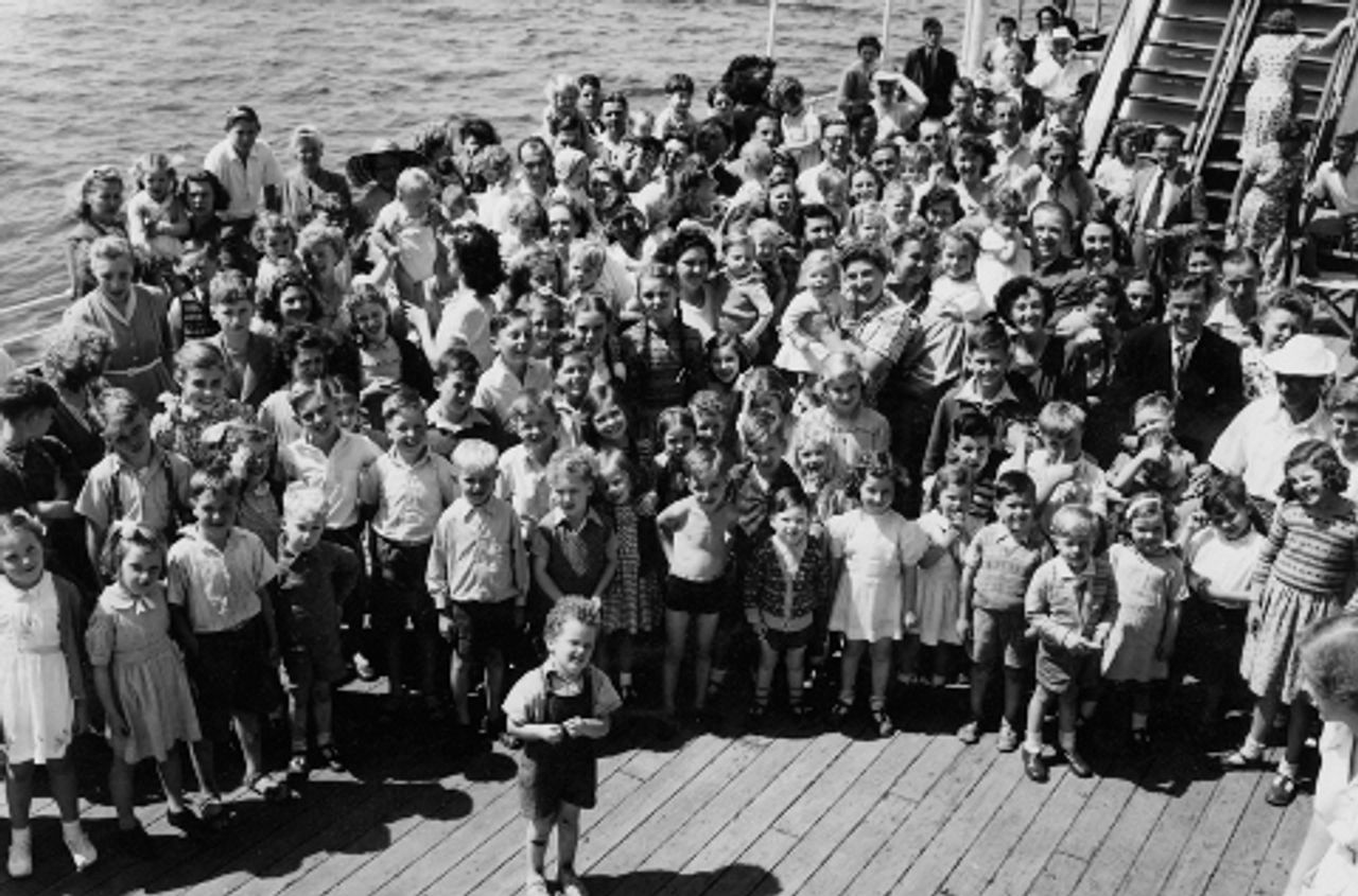 Children arriving in Australia. Photo courtesy Icon Film Distribution