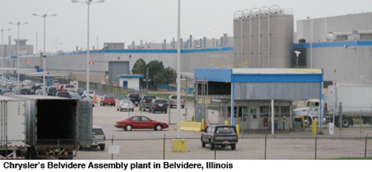 Chrysler's Belvidere Assembly plant in Belvidere, Illinois