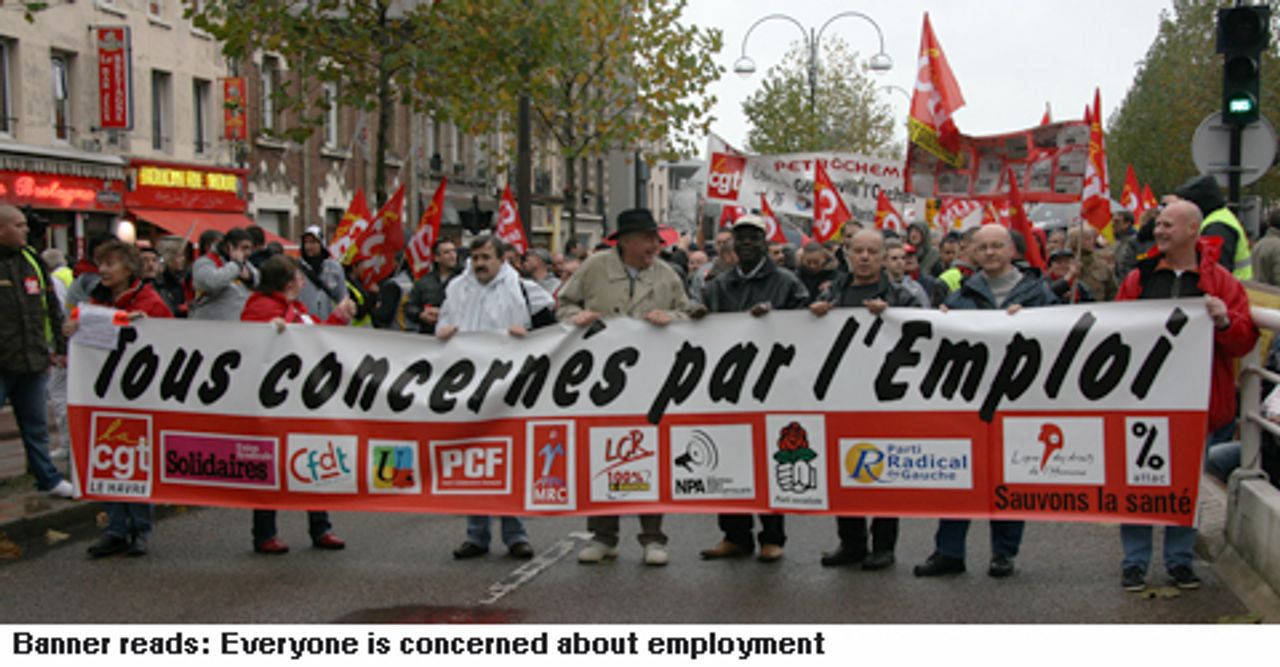 Renault workers banner