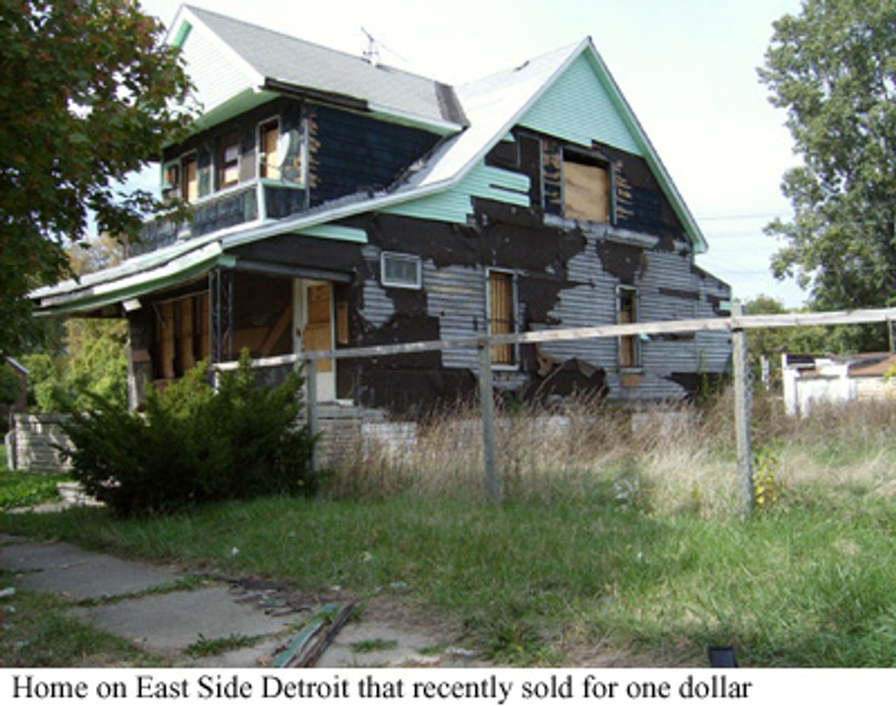 Home on East Side Detroit that recently sold for one dollar
