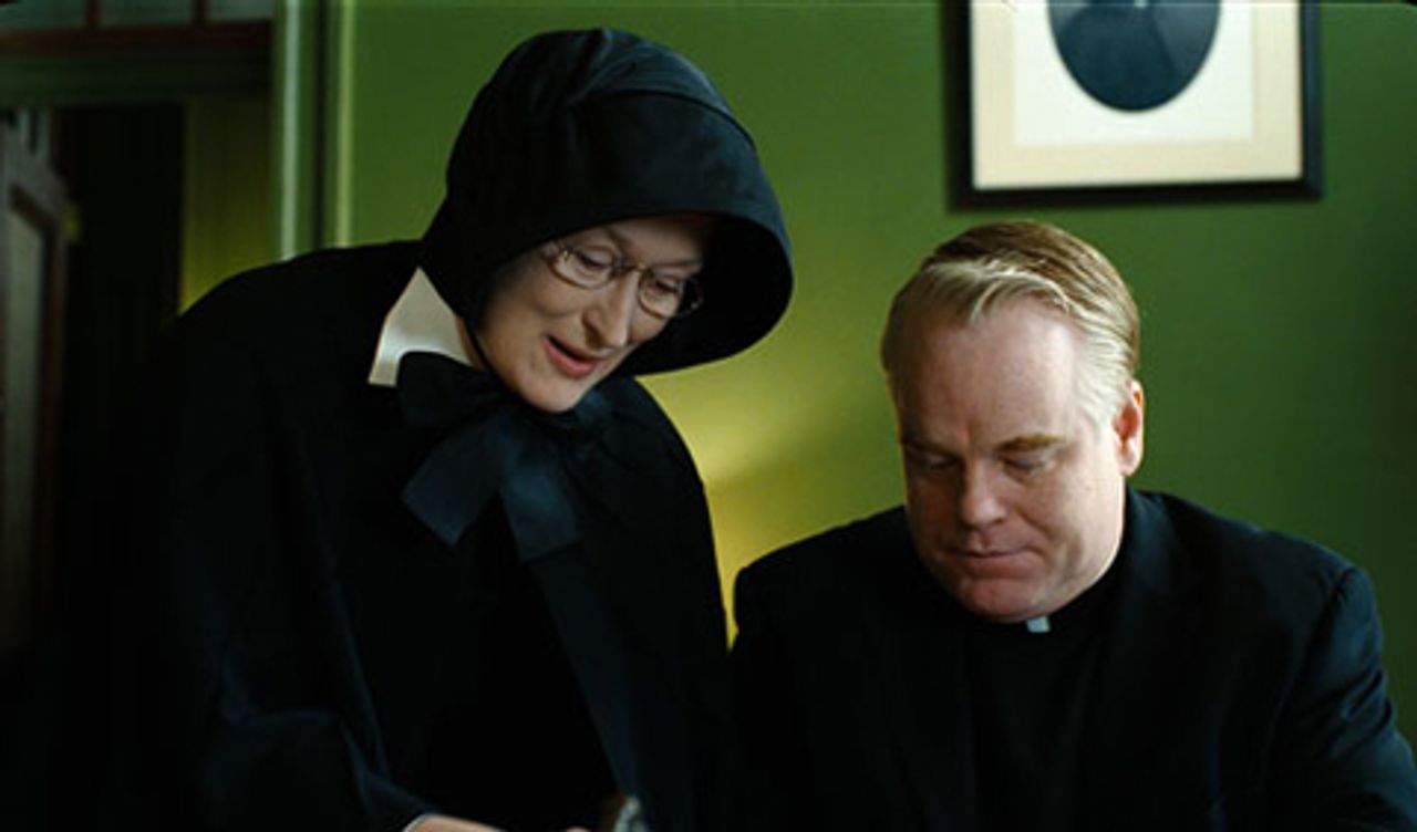 Meryl Streep and Philip Seymour Hoffman in Doubt