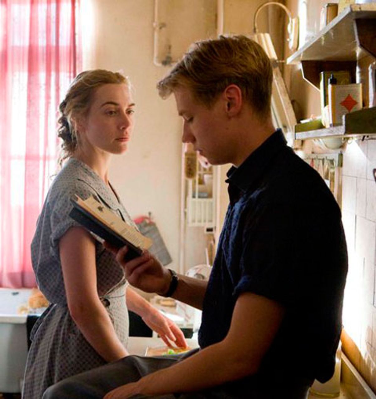 Kate Winslet and David Kross in The Reader